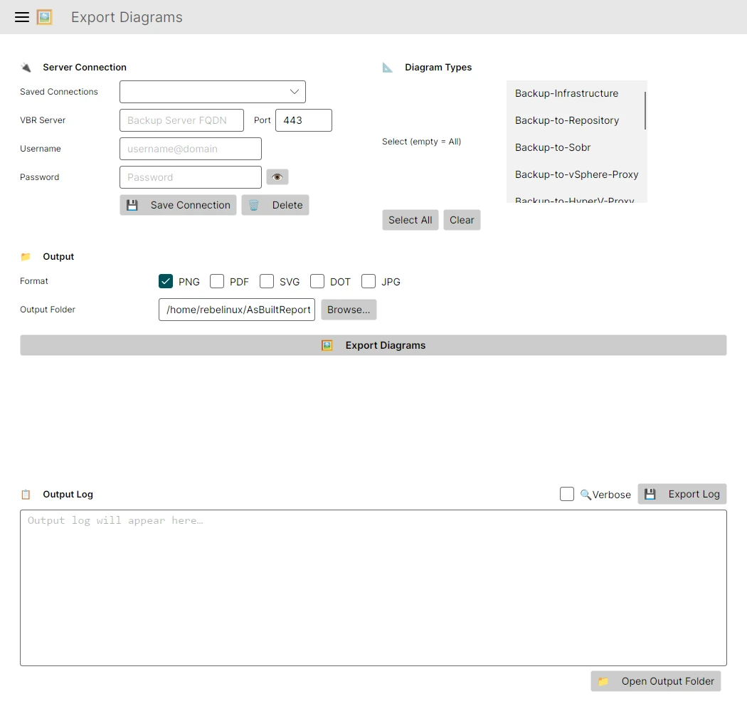 AsBuiltReport.Veeam.VBR GUI